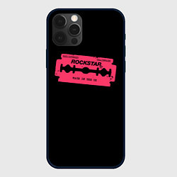 Чехол для iPhone 12 Pro Max Rockstar razor, цвет: 3D-черный