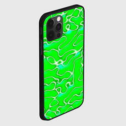Чехол для iPhone 12 Pro Max Светло-зеленый камуфляж, цвет: 3D-черный — фото 2