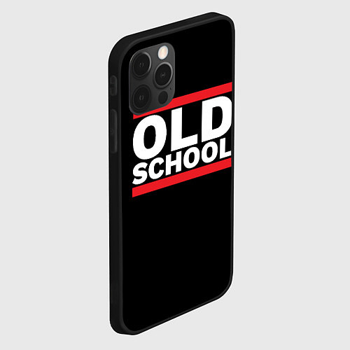Чехол iPhone 12 Pro Max Old school - experience / 3D-Черный – фото 2