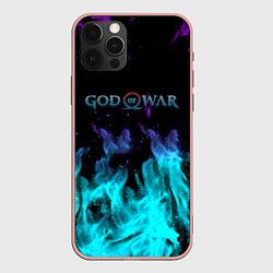 Чехол для iPhone 12 Pro Max God of war неоновый шторм, цвет: 3D-светло-розовый