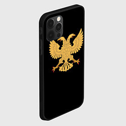 Чехол для iPhone 12 Pro Max Двуглавый орёл символика России, цвет: 3D-черный — фото 2