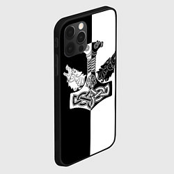 Чехол для iPhone 12 Pro Max Волки и молот Тора, цвет: 3D-черный — фото 2