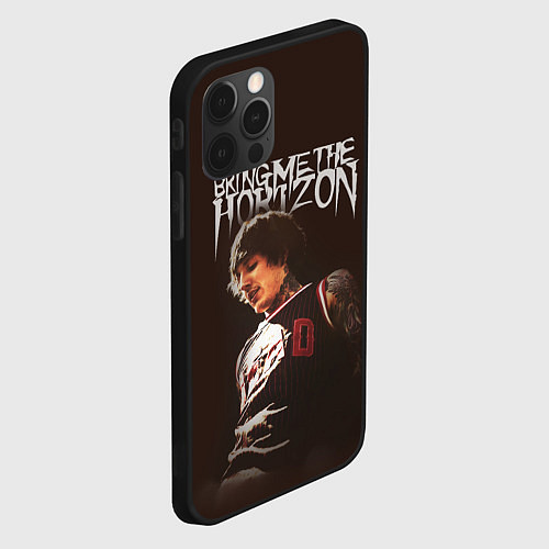 Чехол iPhone 12 Pro Max Oli Sykes - Bring Me the Horizon / 3D-Черный – фото 2