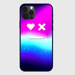 Чехол для iPhone 12 Pro Max Love death robots neon gradient serial, цвет: 3D-черный