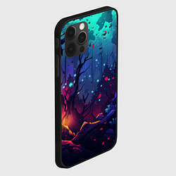 Чехол для iPhone 12 Pro Max Абстрактный камуфляж в кислотных абстрактных пятна, цвет: 3D-черный — фото 2