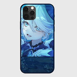 Чехол для iPhone 12 Pro Max Genshin Impact Furina happy, цвет: 3D-черный