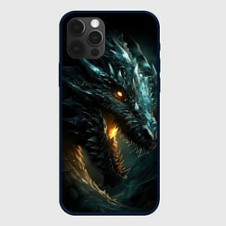 Чехол для iPhone 12 Pro Max Древний дракон символ 2024, цвет: 3D-черный