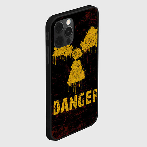 Чехол iPhone 12 Pro Max Опасный человек радиация / 3D-Черный – фото 2