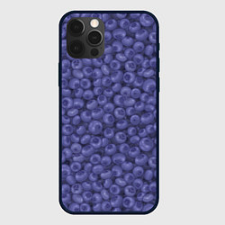 Чехол для iPhone 12 Pro Max Черника ягода, цвет: 3D-черный