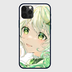 Чехол для iPhone 12 Pro Max Genshin Impact Nahida smile, цвет: 3D-черный