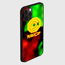 Чехол для iPhone 12 Pro Max Робот полицейский flame, цвет: 3D-черный — фото 2