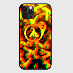 Чехол для iPhone 12 Pro Max Half life 2 глитч размытие валв фримен, цвет: 3D-черный