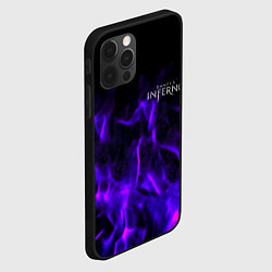 Чехол для iPhone 12 Pro Max Dantes Inferno flame neon, цвет: 3D-черный — фото 2