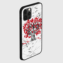 Чехол для iPhone 12 Pro Max Цветущее дерево, цвет: 3D-черный — фото 2