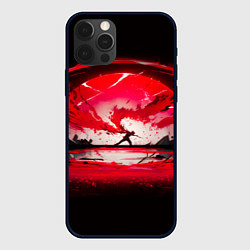 Чехол для iPhone 12 Pro Max Танец в последних лучах солнца, цвет: 3D-черный