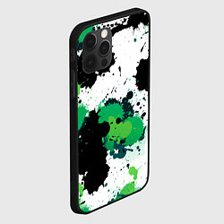 Чехол для iPhone 12 Pro Max Яркие брызги красок, цвет: 3D-черный — фото 2