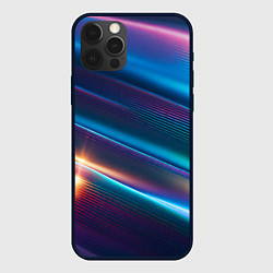 Чехол для iPhone 12 Pro Max Фантастические неоновые линии, цвет: 3D-черный