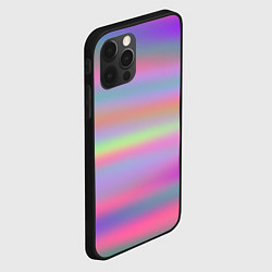 Чехол для iPhone 12 Pro Max Голографические неоновые полосы, цвет: 3D-черный — фото 2