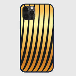 Чехол для iPhone 12 Pro Max Золотой тигровый, цвет: 3D-черный