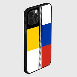 Чехол для iPhone 12 Pro Max Россия - патриот, цвет: 3D-черный — фото 2