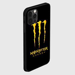 Чехол для iPhone 12 Pro Max Monster energy yellow color, цвет: 3D-черный — фото 2