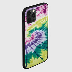 Чехол для iPhone 12 Pro Max Тай-дай скруточка, цвет: 3D-черный — фото 2