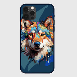 Чехол для iPhone 12 Pro Max Очень красивый волк, цвет: 3D-черный