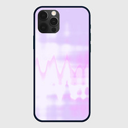 Чехол для iPhone 12 Pro Max Нежная светло-сиреневая абстракция тай-дай, цвет: 3D-черный