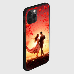 Чехол для iPhone 12 Pro Max Влюбленная пара 14 февраля, цвет: 3D-черный — фото 2