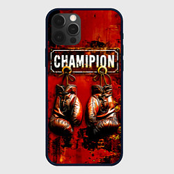 Чехол для iPhone 12 Pro Max Champion boxing, цвет: 3D-черный