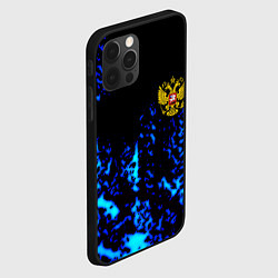 Чехол для iPhone 12 Pro Max Герб краски текстура, цвет: 3D-черный — фото 2