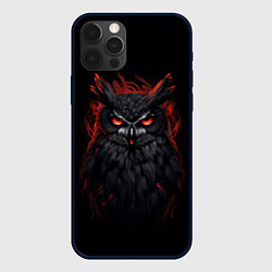 Чехол для iPhone 12 Pro Max Evil owl, цвет: 3D-черный
