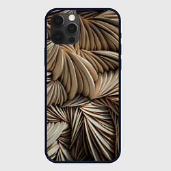 Чехол для iPhone 12 Pro Max Текстурные фоны, цвет: 3D-черный