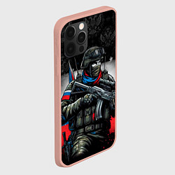 Чехол для iPhone 12 Pro Max Русский солдат, цвет: 3D-светло-розовый — фото 2