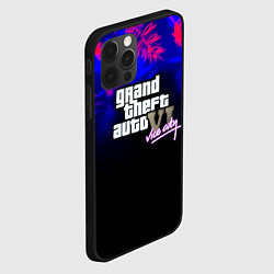 Чехол для iPhone 12 Pro Max GTA vice city tropic game, цвет: 3D-черный — фото 2