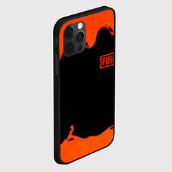 Чехол для iPhone 12 Pro Max PUBG orange splash, цвет: 3D-черный — фото 2