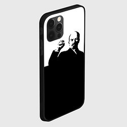 Чехол для iPhone 12 Pro Max Силуэт Владимира Ильича Ленина, цвет: 3D-черный — фото 2