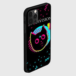 Чехол для iPhone 12 Pro Max Joy Division - rock star cat, цвет: 3D-черный — фото 2