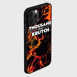 Чехол для iPhone 12 Pro Max Thousand Foot Krutch red lava, цвет: 3D-черный — фото 2