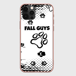 Чехол для iPhone 12 Pro Max Fall Guys game, цвет: 3D-светло-розовый