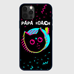 Чехол для iPhone 12 Pro Max Papa Roach - rock star cat, цвет: 3D-черный