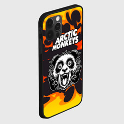 Чехол для iPhone 12 Pro Max Arctic Monkeys рок панда и огонь, цвет: 3D-черный — фото 2