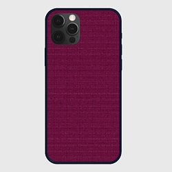 Чехол для iPhone 12 Pro Max Бордовый однотонный текстура, цвет: 3D-черный