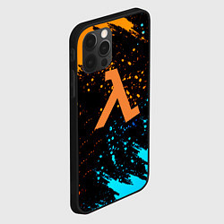 Чехол для iPhone 12 Pro Max Half life текстура краски, цвет: 3D-черный — фото 2
