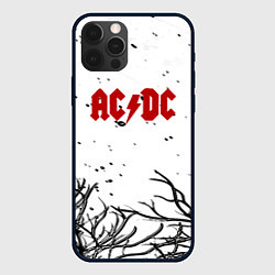 Чехол для iPhone 12 Pro Max AC DC steel bend, цвет: 3D-черный