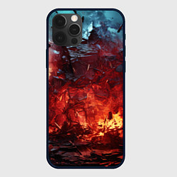 Чехол для iPhone 12 Pro Max Абстрактный взрыв, цвет: 3D-черный