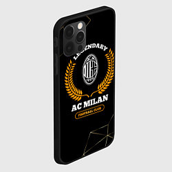 Чехол для iPhone 12 Pro Max Лого AC Milan и надпись legendary football club на, цвет: 3D-черный — фото 2