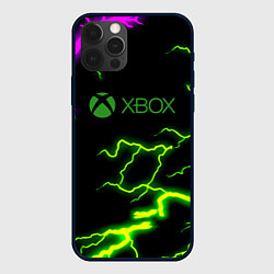 Чехол для iPhone 12 Pro Max Xbox storm молнии, цвет: 3D-черный