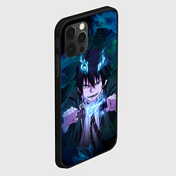 Чехол для iPhone 12 Pro Max Синий экзорцист - Рин, цвет: 3D-черный — фото 2