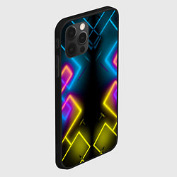 Чехол для iPhone 12 Pro Max Жёлтый неон, цвет: 3D-черный — фото 2